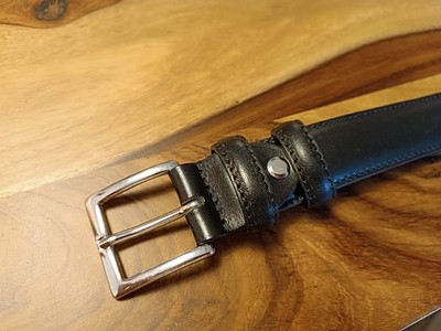 Schwarz Ledergürtel - Black Leather Belt