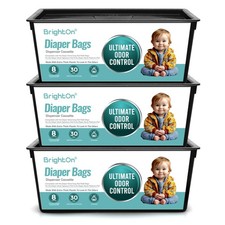 Diaper Pail Refill Bags Compatible with Genie Easy Roll Signature Diaper Pail...
