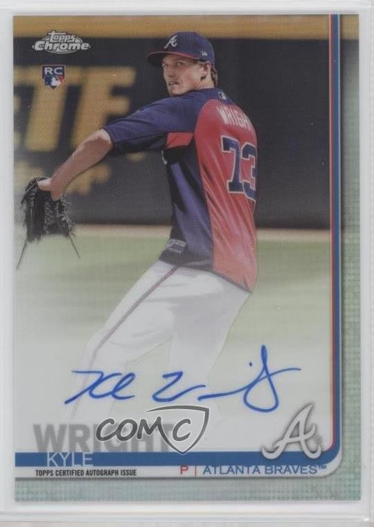 2019 Topps Chrome Rookie Auto Refractor 440/499 Kyle Wright #RA-KW Auto 0tw4