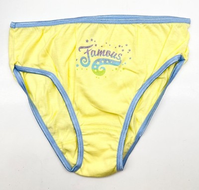 New Vintage Y2K St. Eve Kids Yellow Famous Panties Without Tags Size 6/6X