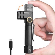 EDC Flashlights Rechargeable, 90 Degree Flashlight with Magnet 400 High Lumen...