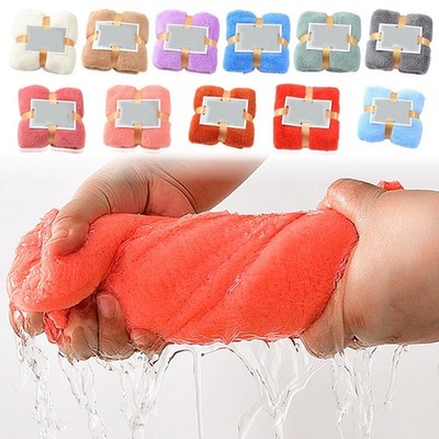 Beach After Shower Koralle Fleece Handtuch Weich Plüsch Gefühl Leicht Tragbar