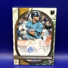 Ryan Bliss 2025 Topps Museum Collection Rookie Auto RC #82/149 Mariners