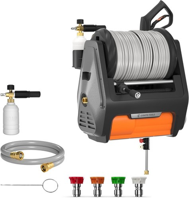 #ad Wall Mount Retractable Electric Pressure Washer 2900 PSI 2.2 GPM Auto Rewind $624.55