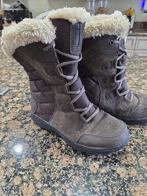 Columbia Ice Maiden Womens Size 8 Brown Waterproof Winter Snow Boots BL1581-232
