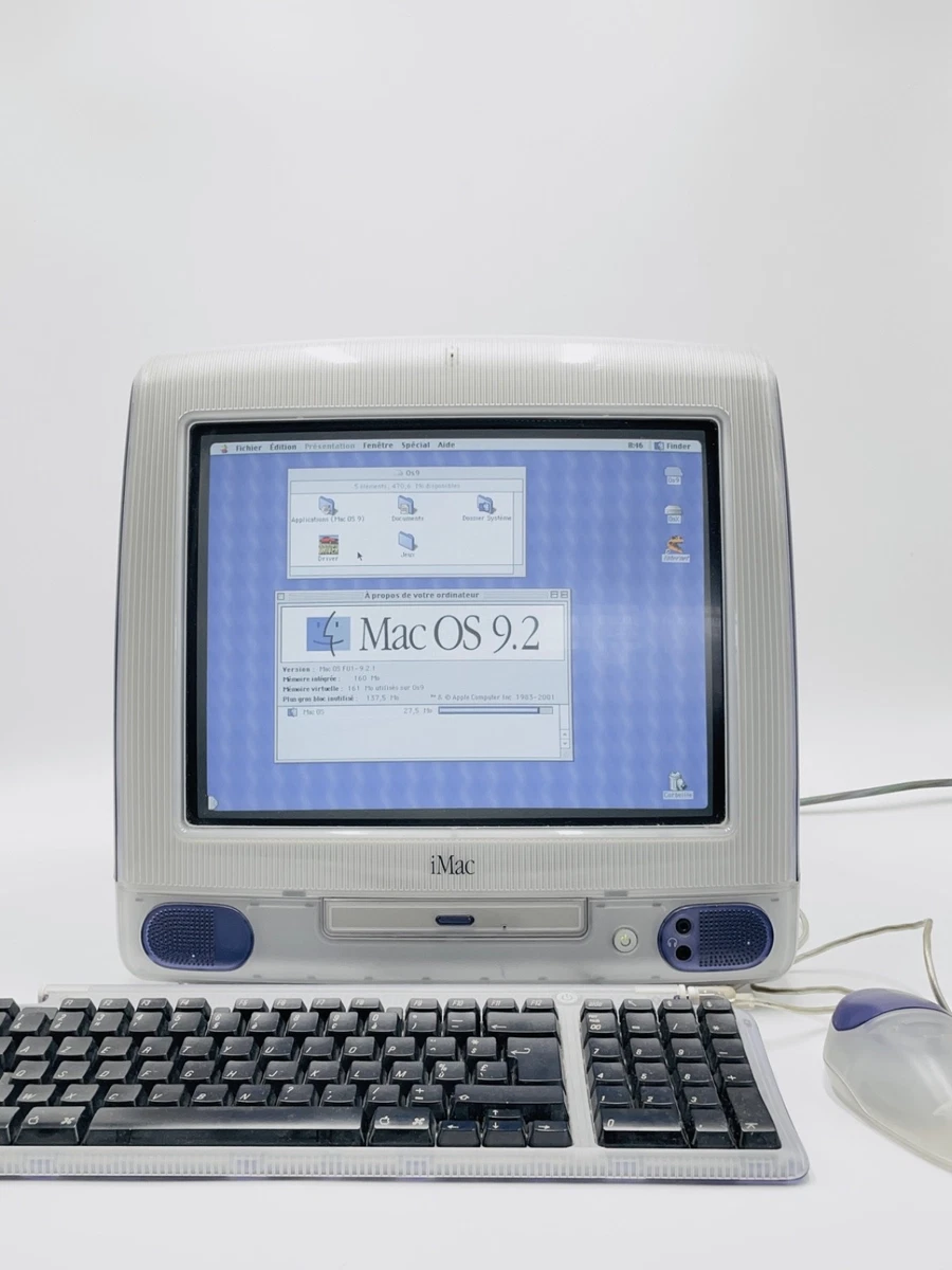APPLE IMAC G3 EDICIÓN UVA (PÚRPURA) (1998) (M4984) OS9 Y OSX | TECLADO MOUSE