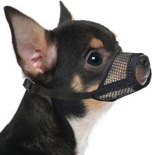 Mayerzon Dog Muzzle, Soft Mesh Muzzles for Small Medium Large Dogs Chihuahua Poo