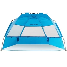 Beach Tent Sun Shelter Instant Beach Umbrella Easy with UPF 50+ UV Portable W...
