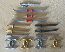 Playmobil 14 Piece Weapons Set For Samurais Dragon Warriors Ninjas Swords Stars