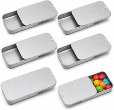 6 St&uuml;ck Kleine Metalldose, 50 X 25 X 10 Mm, Blechdose