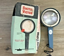 Vintage Smith-Victor Movie Light Flood Lamp Model L-6 Tested&Working GE DWA MINT