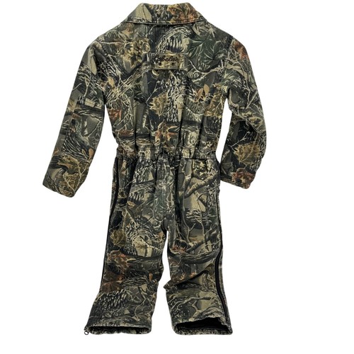 Cabellas Coveralls Youth 6 Seclusion 3D Camo Zip Up Long Sleeve Outdoor Hunting - Picture 3 of 10