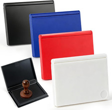 4 Pack Stamp Pad, 4 X 2.5 Inch Ink Pad for Stamps, All-Purpose Felt Pad