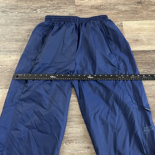 Vintage Nike Track Pants Windbreaker F.I.T. Tailwind Logo Navy 90s Men’s Large - Picture 7 of 12