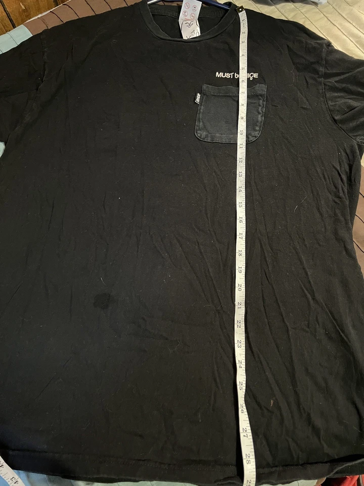 ripndip t shirt Mens Black XL Must Be Nice Cat Nun Pocket Streetwear Rip N Dip - Image 2 of 4