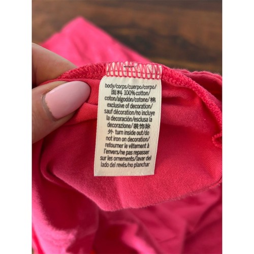 Victoria's Secret PINK Women's 2XL Pink T-Shirt w/ Heart Pocket - Picture 4 of 6