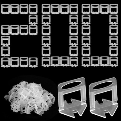 Tile Levelling System Pack 200 Pull Tabs 2 mm Tile Viallyaid Tile Tool