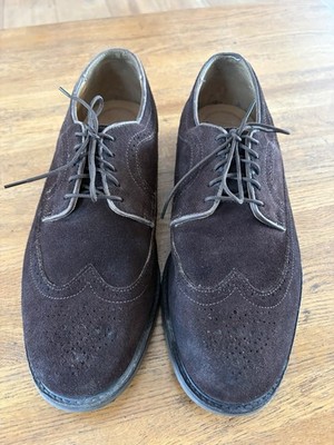 Vintage Gant Suede Men s Shoe Size 11 Wide, Dark Brown, Made In The USA!!!