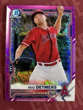 2021 Bowman - Chrome Prospects Fuchsia Refractor #BCP-26 Reid Detmers /199 (RC)