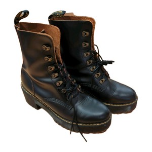 Dr. Martens Leona Orleans Leather Lug Sole Combat Boot Dr. Martens Leona - Platform Dr. Martens - Brown Lace-Up  main image 4