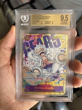 Bandai 2023 Jednoczęściowy OP05 Monkey D. Luffy OP05-119 Alt Art SEC Folia Eng BGS 9.5