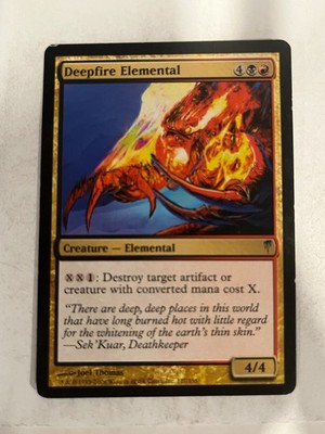 Deepfire Elemental - Coldsnap - Magic the Gathering MTG Nice!