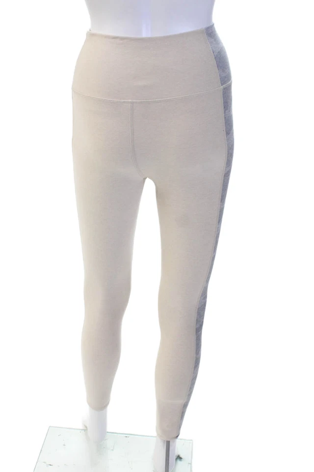 Vuori Womens Textured High Waited Lined Leggings Nude Size S - Image 3 of 4