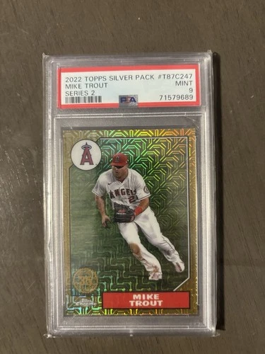 2022 Topps Series 2 Mike Trout Mojo Insert PSA 9 Angels #T87C2-47