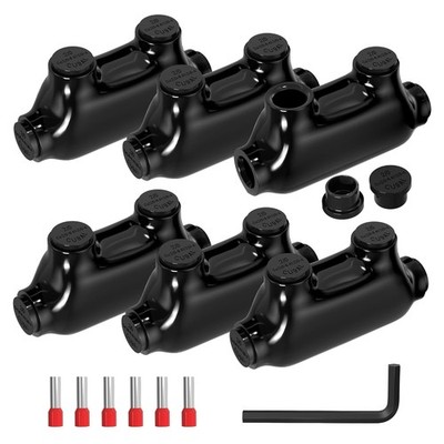 Insulated Inline Splice Connector 2/0-6 Gauge Aluminum to Copper Wire Connectors