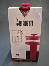 New Bialetti French Press Coffee Maker Portable 3 Cup Travel Iced Coffee