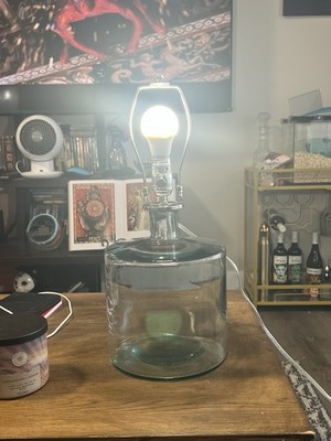Pottery Barn Clarissa/Malta Glass Table Lamp With Fabric Shade 2020