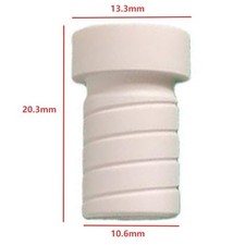 White ABS Plastic Billiard Cue Ferrule with 13 3mm Upper Diameter for Cues