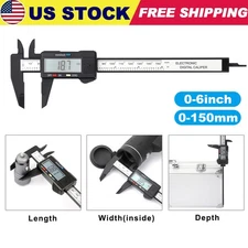 0-150mm Metal LCD Digital Caliper Electronic Gauge Vernier Micrometer Ruler Tool