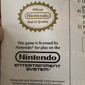 ORIGINAL NES Nintendo LOW G MAN Instruction Booklet Manual Book Only