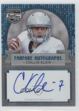 2013 Press Pass Fanfare Aqua /99 Collin Klein #CK Rookie Auto RC
