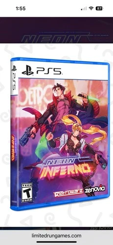PRESALE!  NEON INFERNO LIMITED RUN GAMES PLAYSTATION 5 PS5 ESRB U.S. VERSION NEW