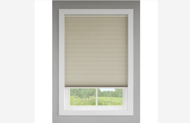 NEW LEVOLOR 30" x 72" SAND Room Darkening Window Cordless Ce