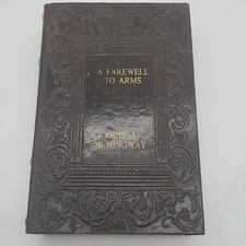 A Farewell To Arms Med. Wood Faux  Book Box Stash Concealment~9" x 5.5" x 1.5"