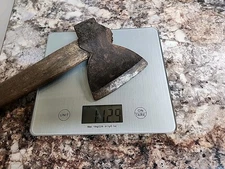 Vintage Fulton OLIOSTEEL ACME Broad Blade Hatchet Hewing Carpentry Woodworking 