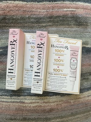 x2 Too Faced - Hangover Rx Replenishing Face Primer - 5ml / .16oz - Mini Travel