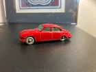 Matchbox Lesney Jaguar 3.4 Litre #65 Saloon Red w/Gray Wheels 1962 Nice!