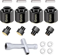Brass Hex Extension for TRX4M 10Mm Wheel Hex Hubs Offset Spacers for RC Crawler
