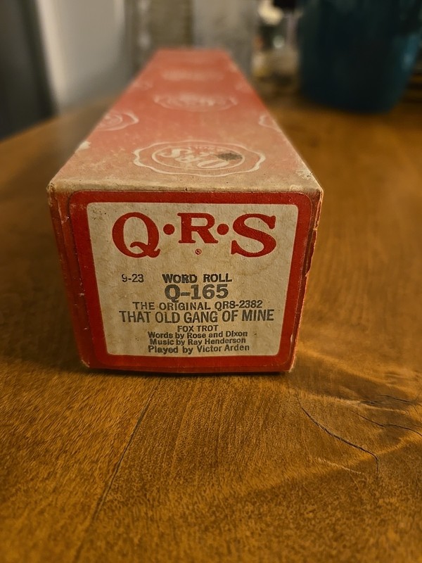 QRS Piano Word Roll #Q-165 / QR8-2382 That Old Gang Of Mine