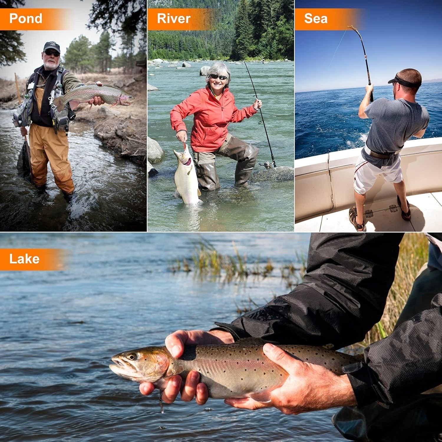 Complete Fishing Accessories Kit - 108 Lures & Hooks in Portable Tackle Box - Image 10