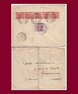 ⭐Italie enveloppe ancienne année 1925 🇮🇹