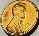 1945-D Lincoln Wheat Cent BU RD #GE104