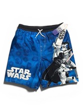 DISNEY Star Wars UPF 50 Quick Drying Board Shorts Youth Size 12