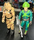 Vintage GI Joe 2 Figure LOT 1985 Dusty N/C & 1991 Major Altitude Near Complete
