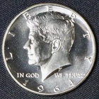 1964 Kennedy Half Dollar 90% Silver BU High Grade Brilliant Uncirculated