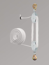 Block and Tackle Pulley System for Lifting Objects - SoB 4000LB Breaking Stre...